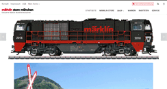 Desktop Screenshot of maerklin-store-muenchen.com